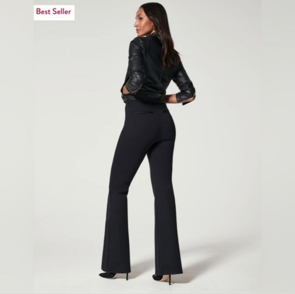 Spanx The Perfect Pant Hi Rise Flare Black size M - Picture 2 of 10